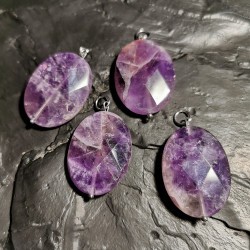 Améthyste - Pendentif facetté - 7e chakra